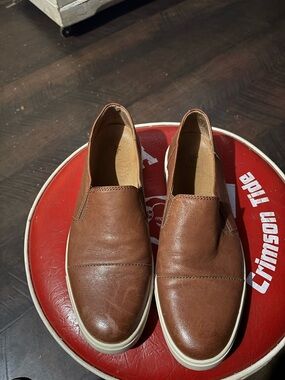 Frye Brown Leather Slip-On Loafers